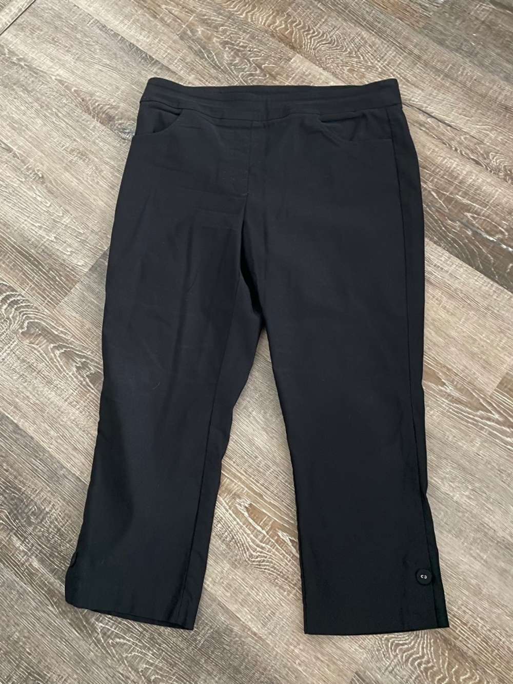 Black Ankle Length Pants by Tribal Size 12P